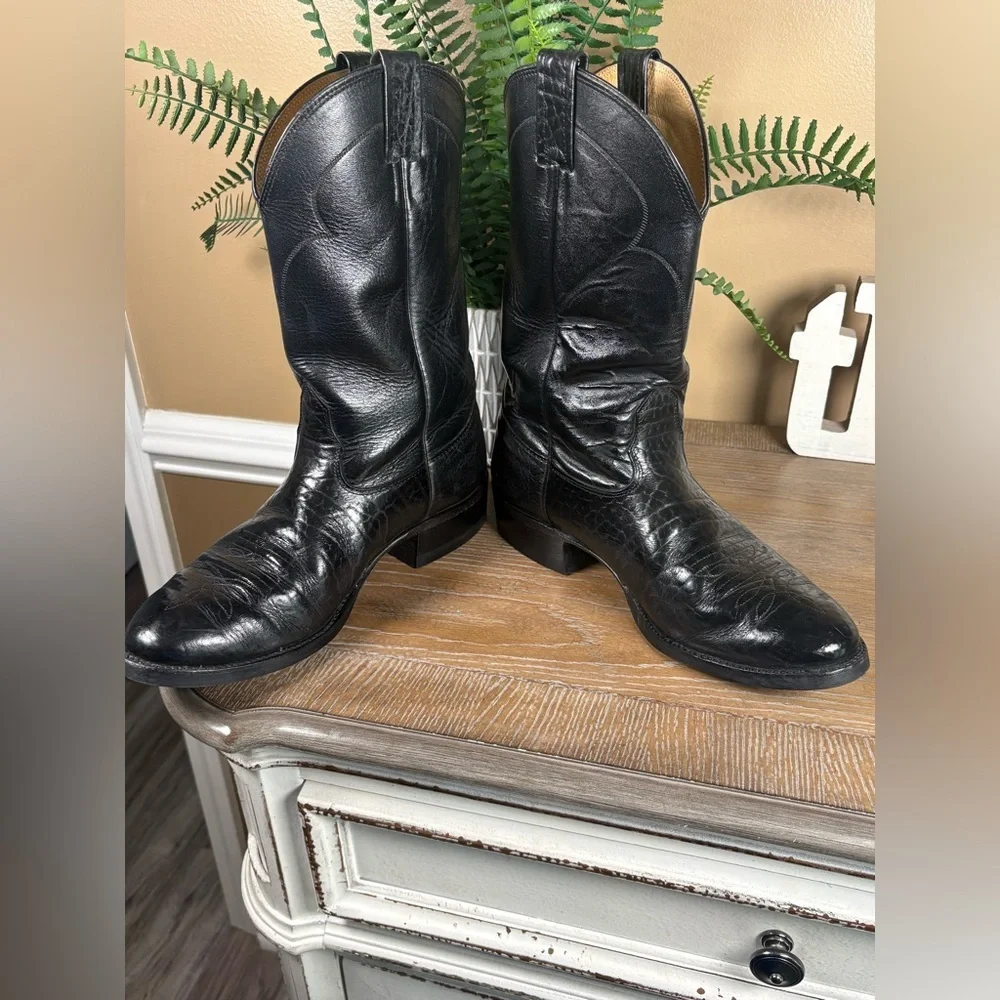 NOCONA Men’s Classic Black Leather Western Boots Size‎ 9.5